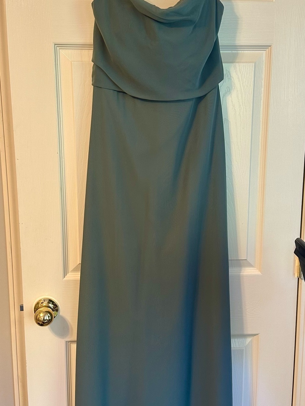 Teal Cowl Neck Maxi Dress by Revelry